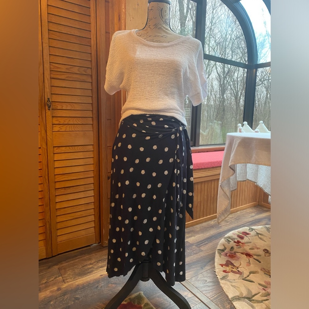 Polka Dot Wrap Skirt